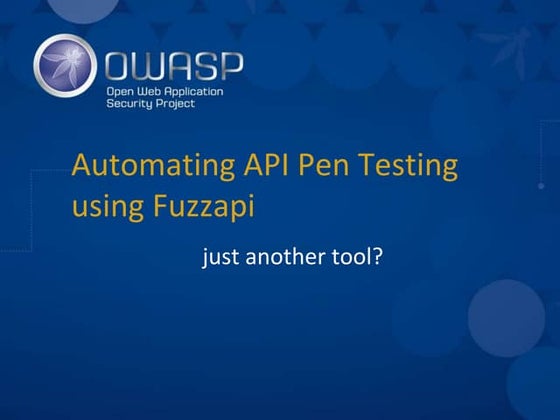 Automated API pentesting using fuzzapi