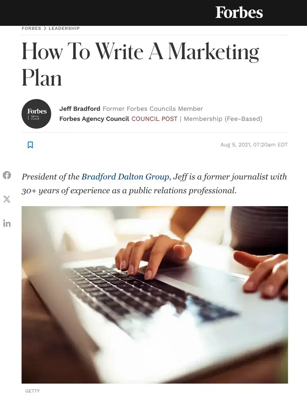 marketing plan, how to write a marketing plan, forbes