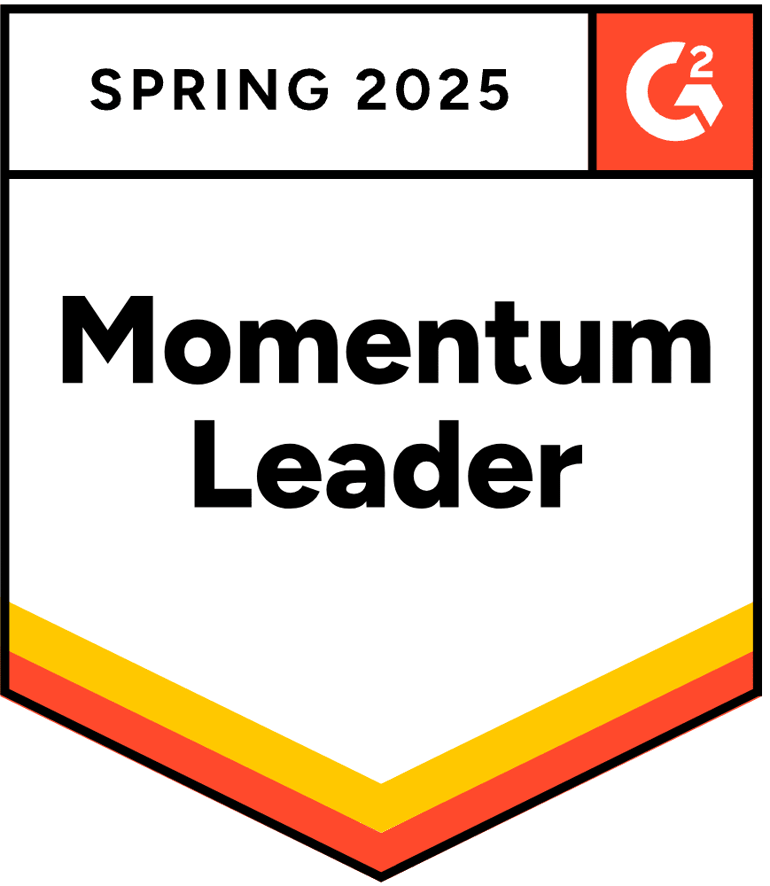 G2-Badge für Momentum Leader Winter 2023