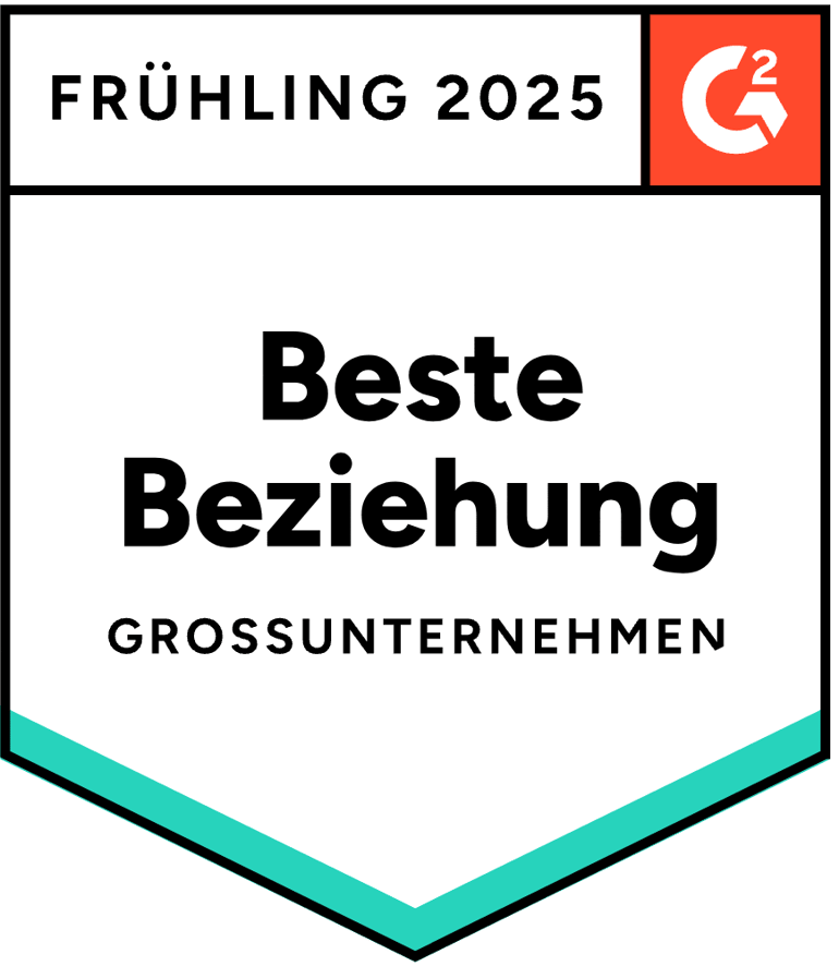 G2 Beste Beziehung Großunternehmen - Winter