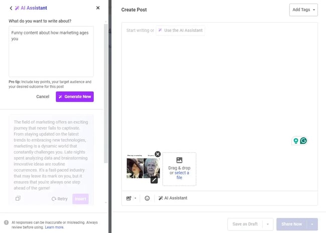 Screenshot KI-Assistent Buffer